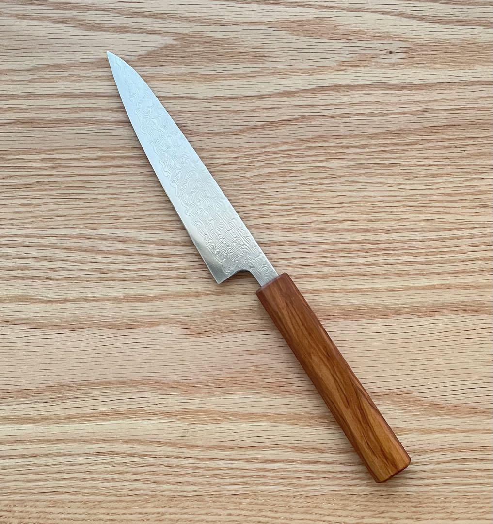 清助 SLD鋼 49層ダマスカス ペティーナイフ　135mm