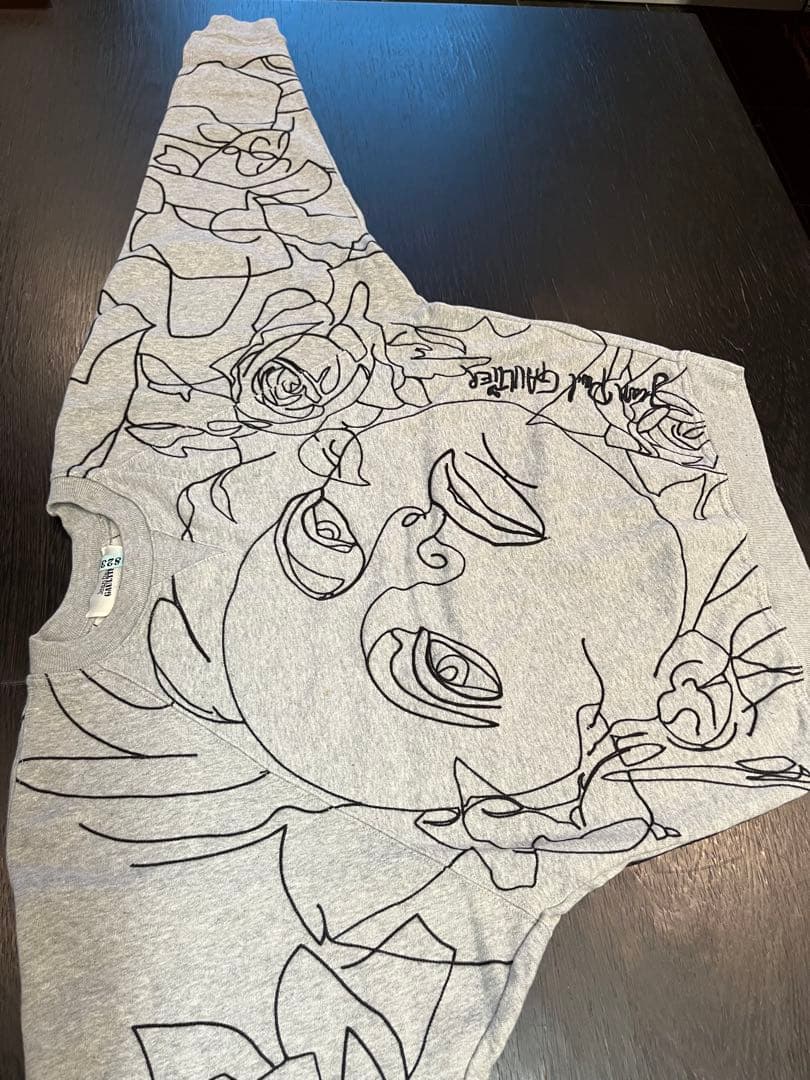 Jean Paul Gaultier トレーナー グレー　黒ステッチ