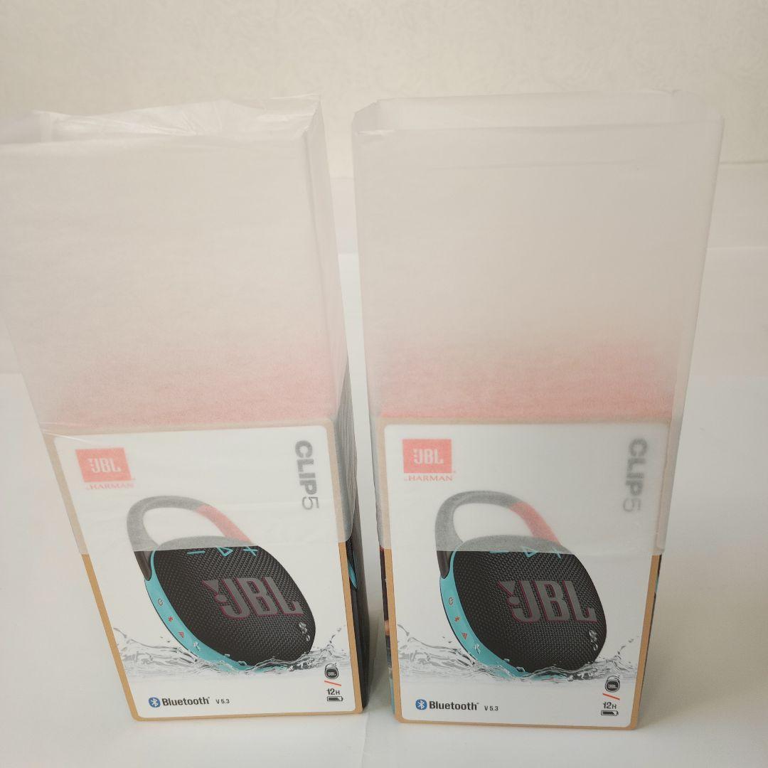 JBL CLIP5 ファンキーブラック ワイヤレススピーカー 二台組