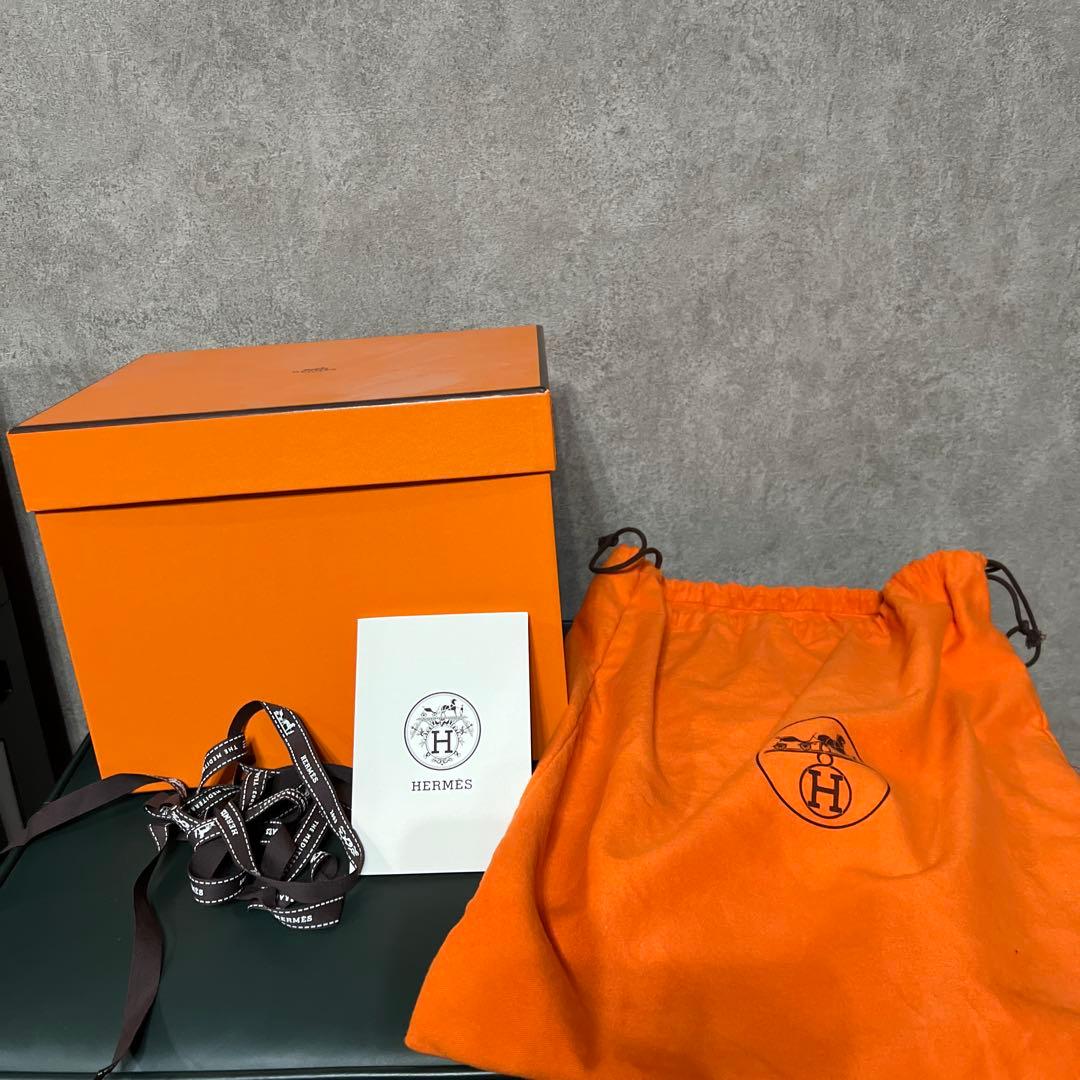 HERMES ピコタン　オレンジ スエード