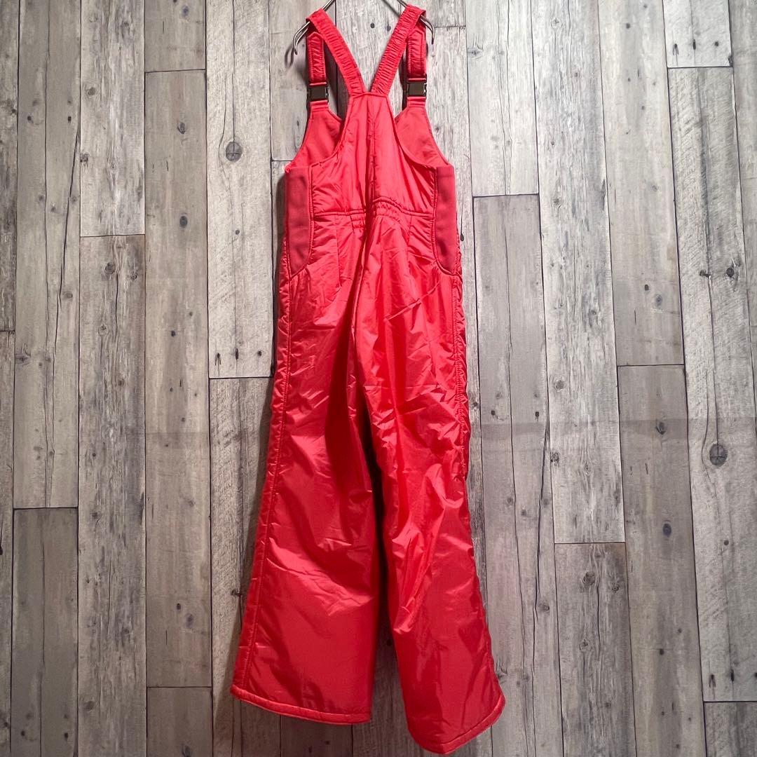 パンツ未使用　レトロ　スキーウェア　セットアップ　ウェア　無地　Mサイズ