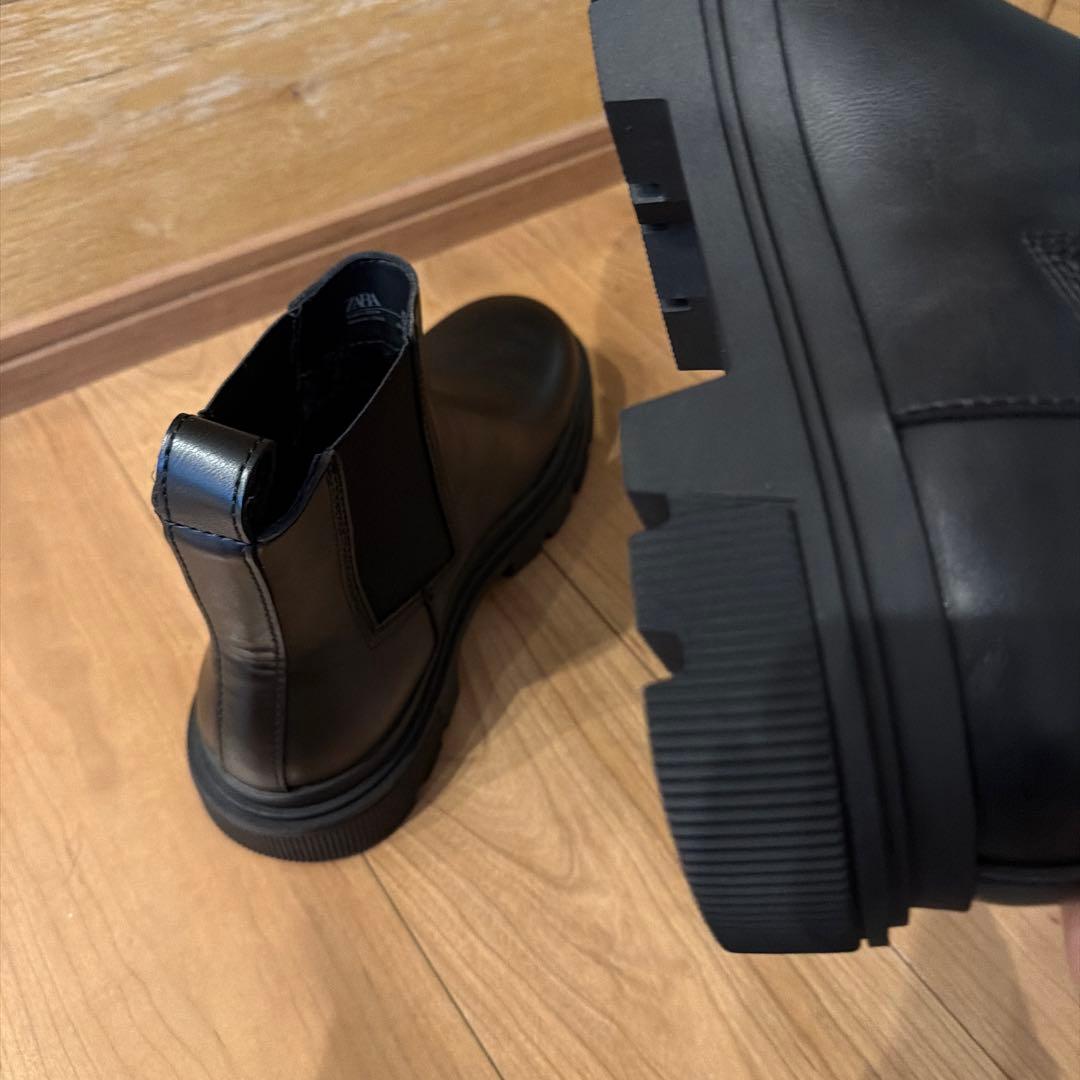 ※最終値下げ　　ブラック サイドゴアブーツ 43