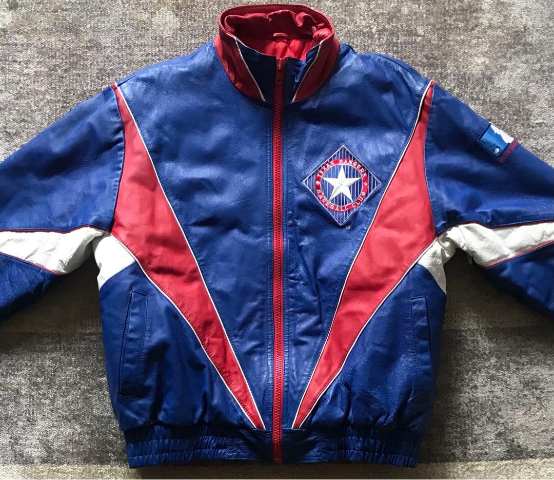 最高のデザイン 90's PRO PLAYER RANGERS レザースタジャン