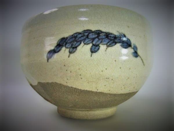 「河合栄之助」瑞稲茶碗 京焼 清水焼 茶道具 抹茶茶碗 共箱