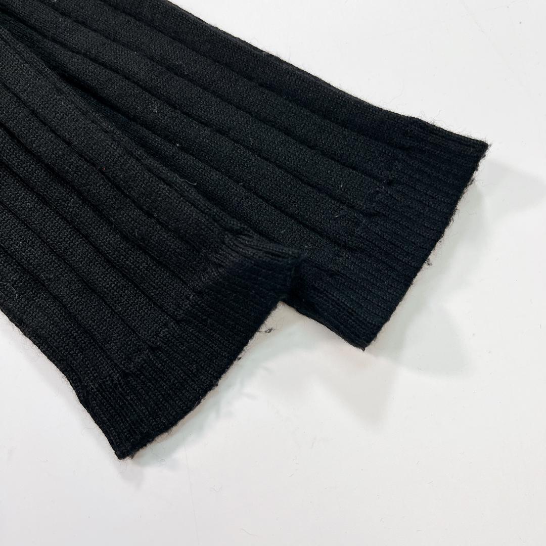 レオナールスポーツ ニット ワンピース 黒 40 L ポロニット