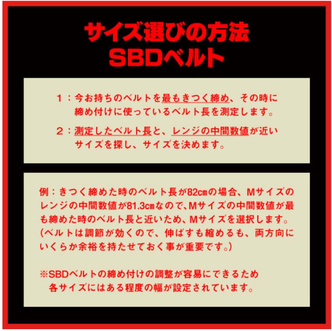 SBD パワーリフティングベルト 13mm 美品 サイズM