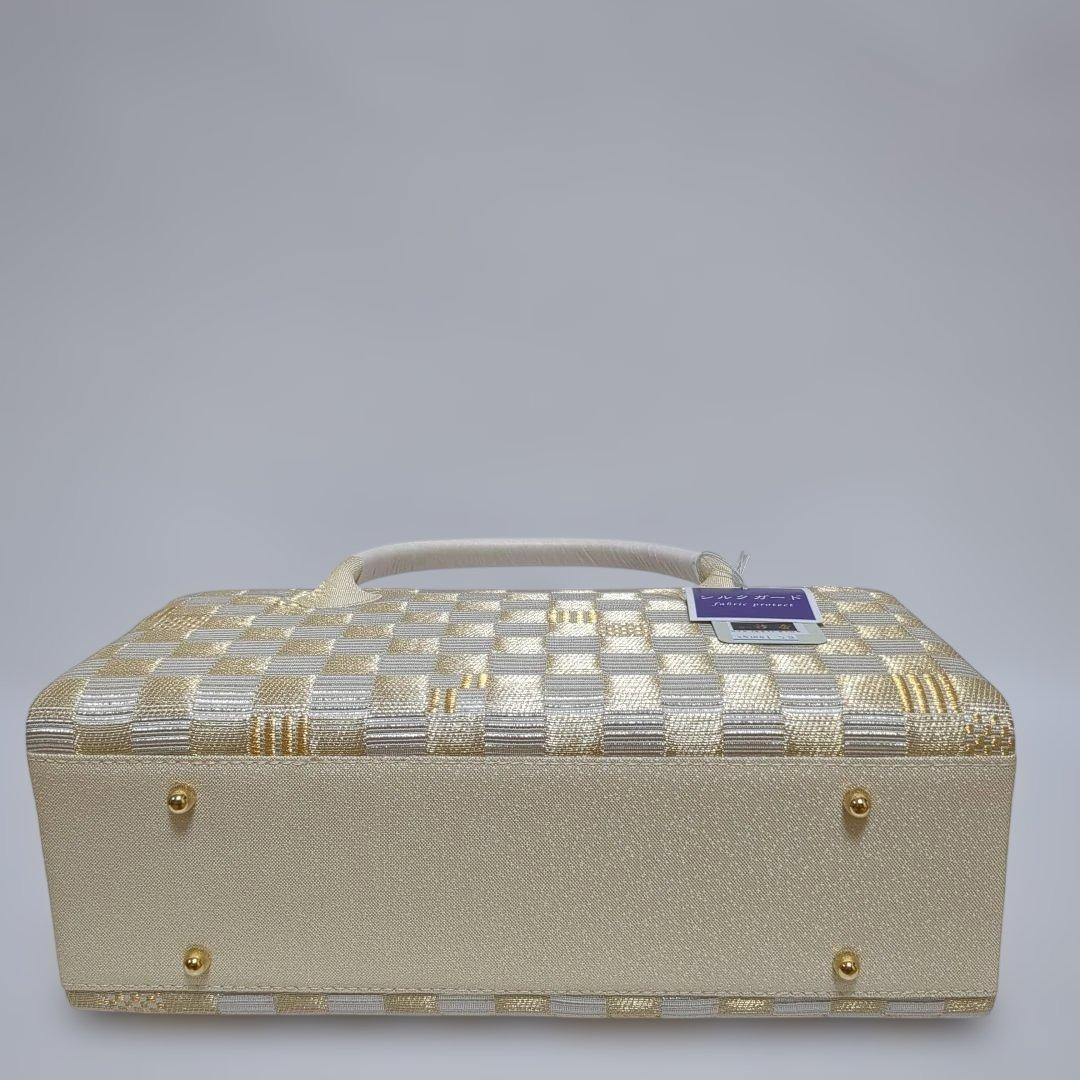 和装バッグ　利休バック　青費バック　バッグ　市松柄　市松　衿秀　和想庵