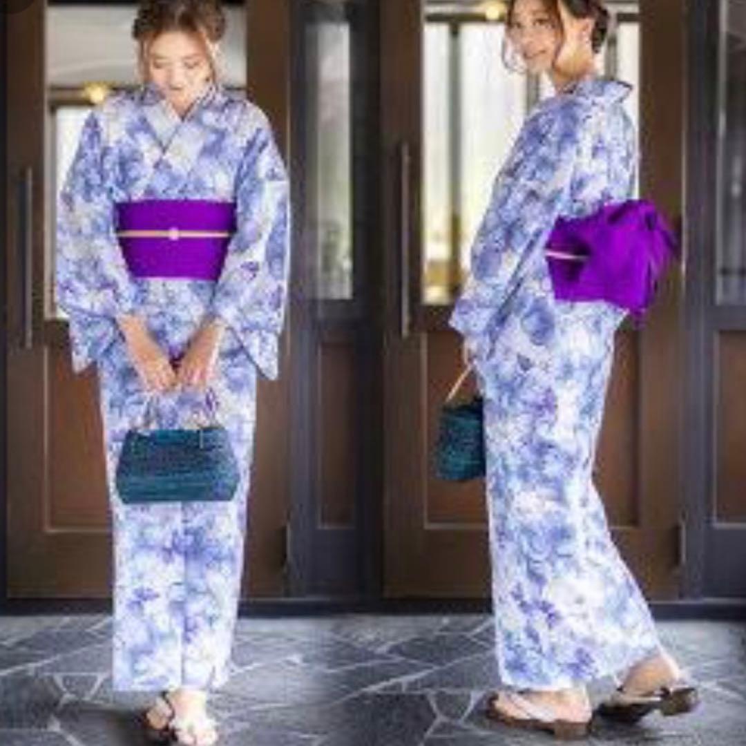 【新品・未使用】HANAE MORI レディース 浴衣 単品 仕立て上がり