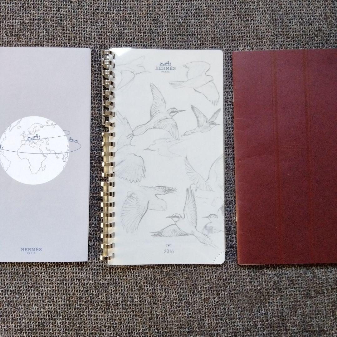 美品❤HERMES❤手帳カバー　シルクイン　オレンジ