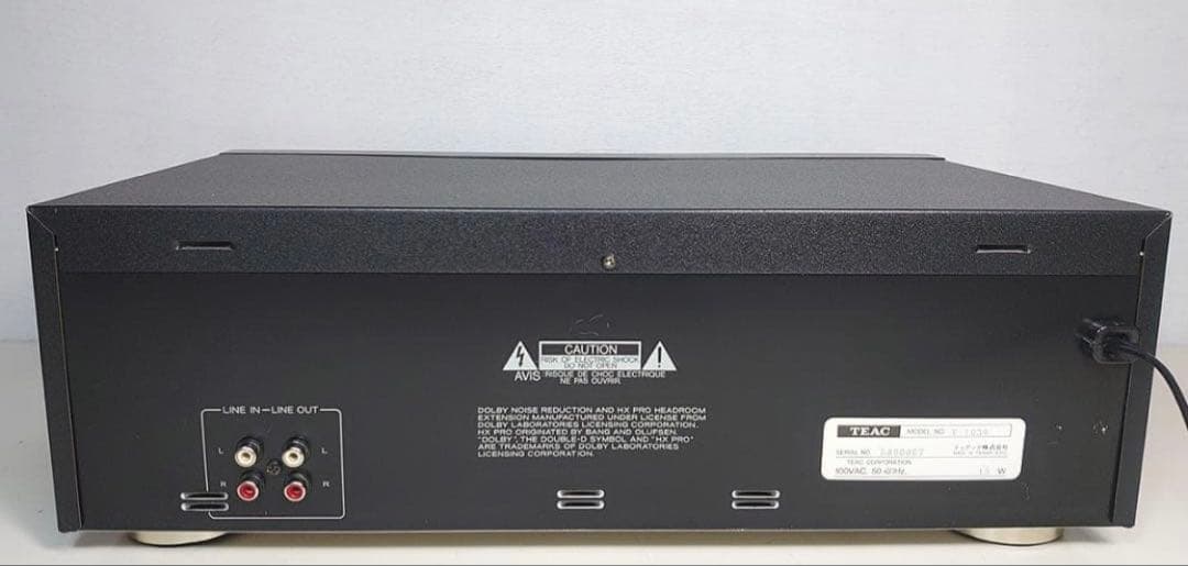 オーバーホール品TEAC カセットデッキ「V-1030」　動作OK 3ヘッド