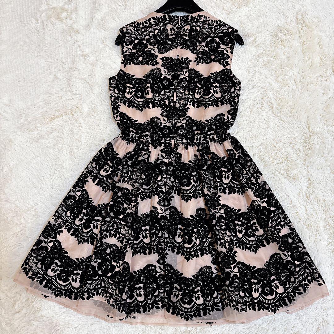 希少☆レッドヴァレンティノ シルク100% レース フラワー ワンピース