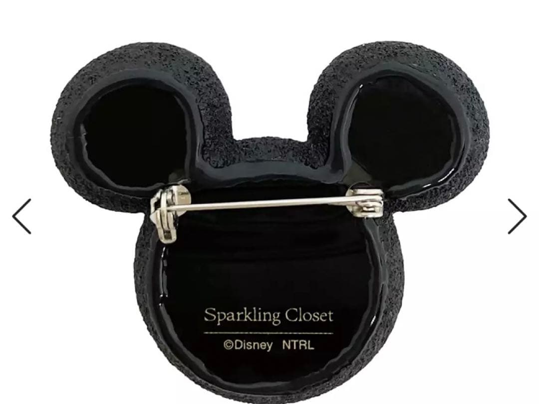 ディズニーストア　ミッキーアクセサリー　ビジューブローチ