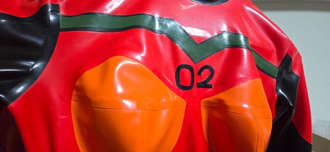 エヴァンゲリオン アスカ ラテックス プラグスーツ Lサイズ