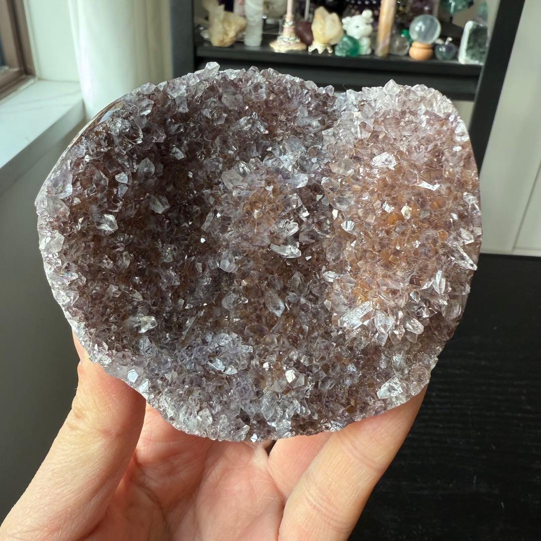 天然石アメジストの原石　置物NO.012905