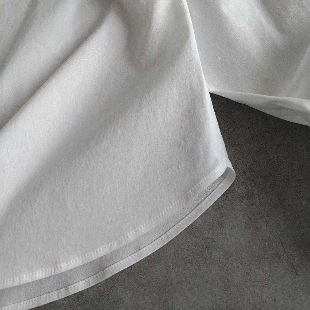 美品✨️マッキントッシュロンドン ストレッチ シャツブラウス フリル 白