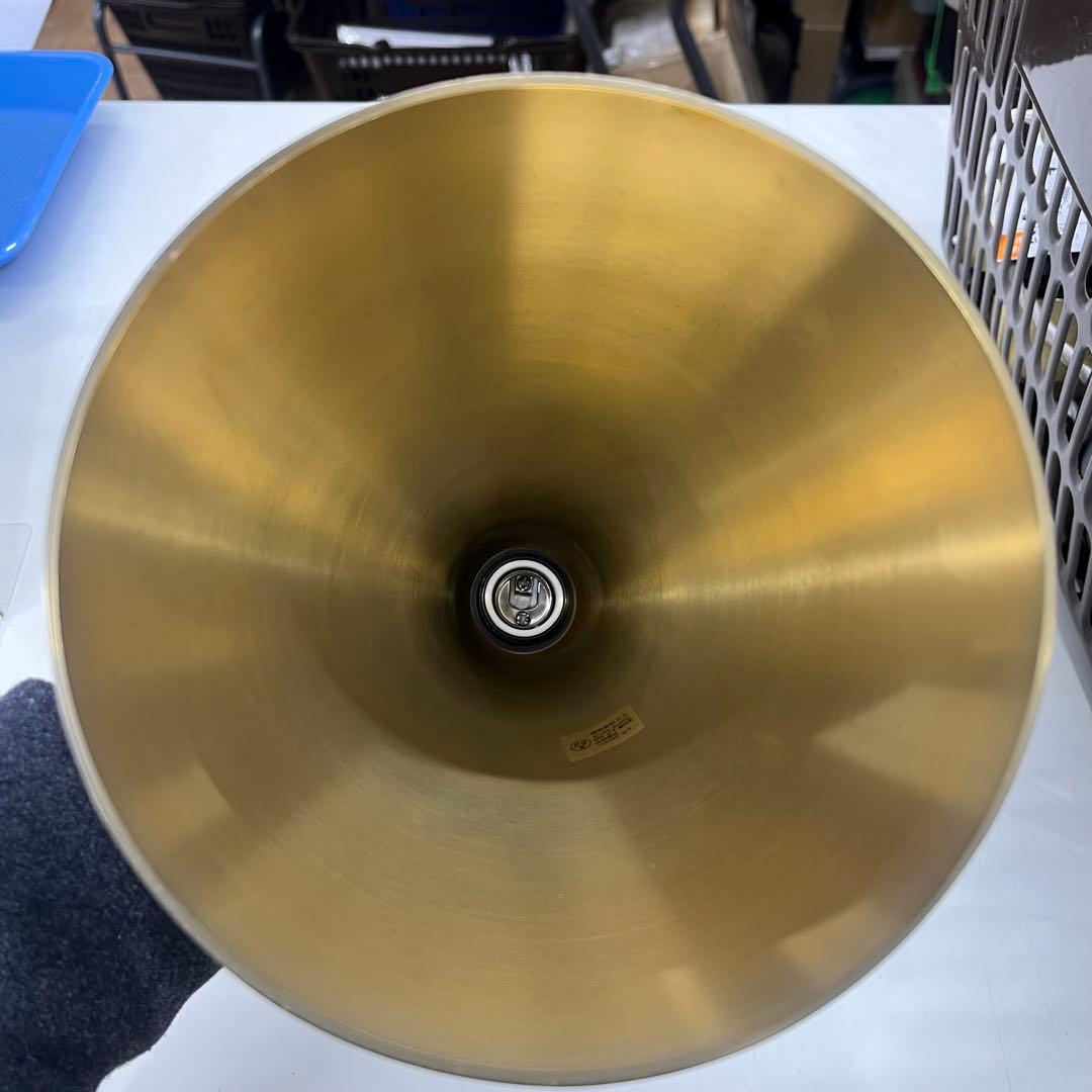 FUTAGAMI ペンダントランプ 円錐 長 黒ムラ 削り出し 真鍮 鋳肌