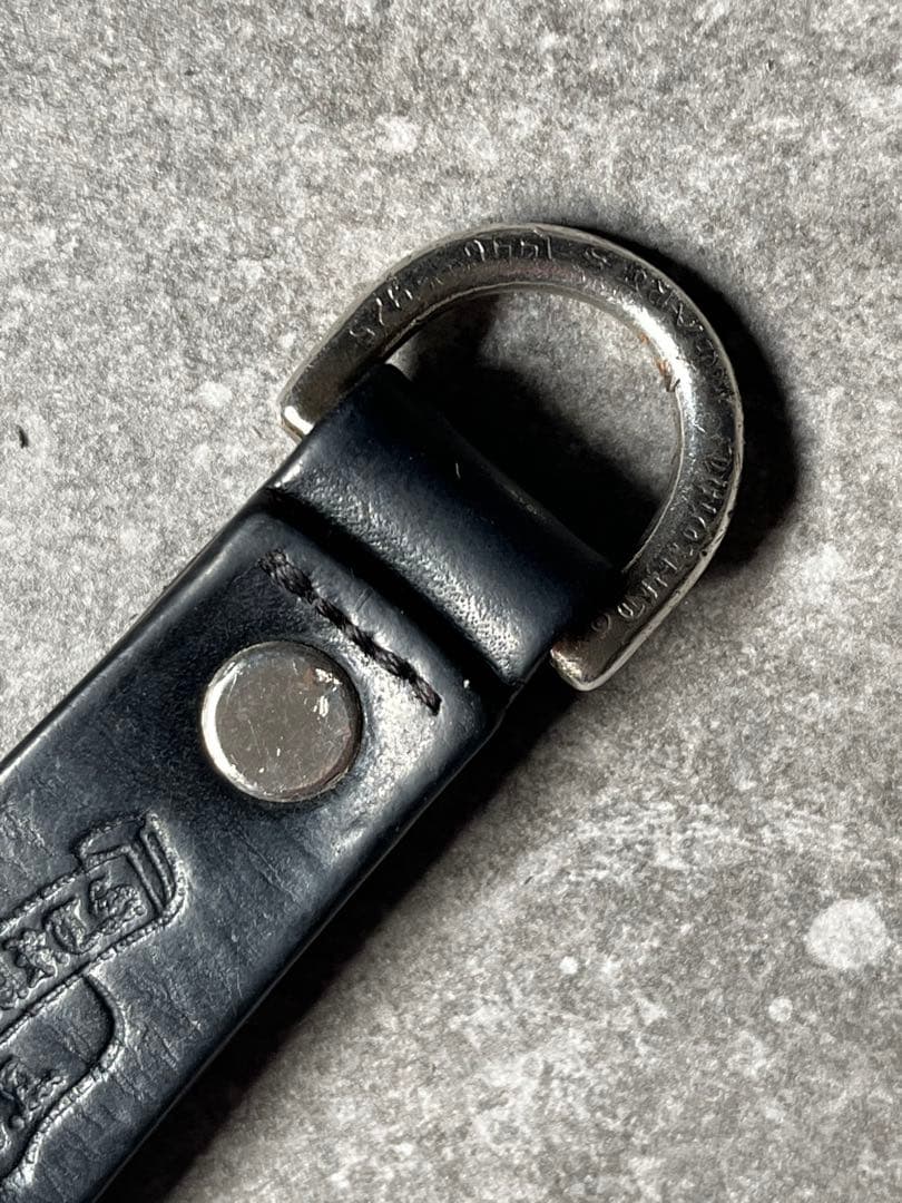 焼きそば　クロムハーツ キーリング CHプラス レザーベルトループ