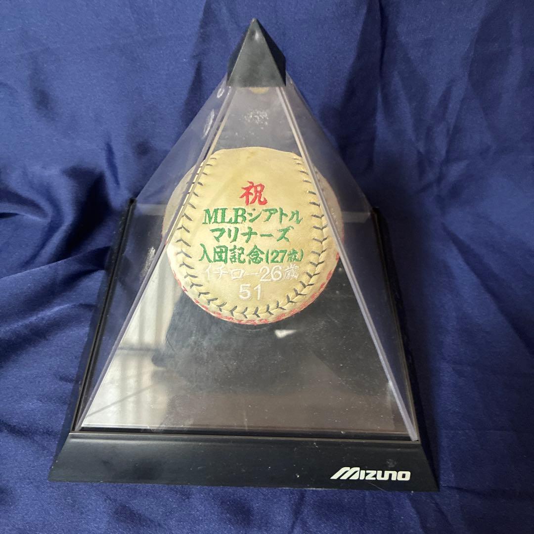 再値下げ　イチロー　MLB入団記念ボール　２６歳　５１　御礼メッセージ付き