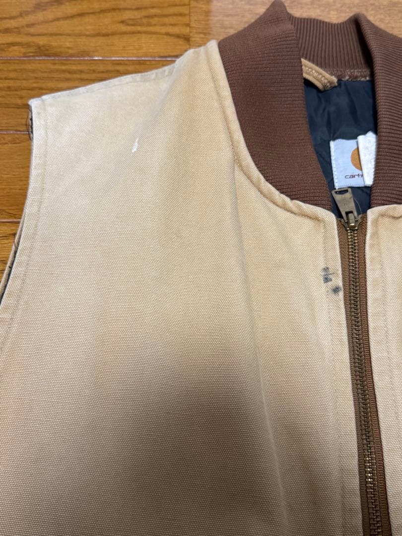 Carhartt カーハート ダック ベスト 古着 ベージュ