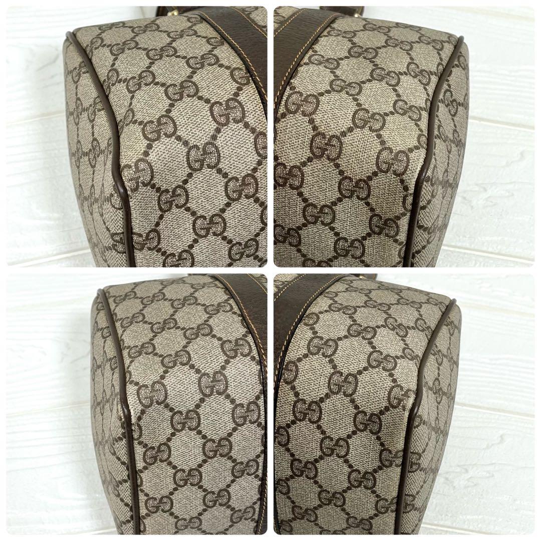 ✨極美品✨☘️GUCCI☘️✨ミニボストンバッグ✨シェリー✨GG柄✨PVCレザー✨