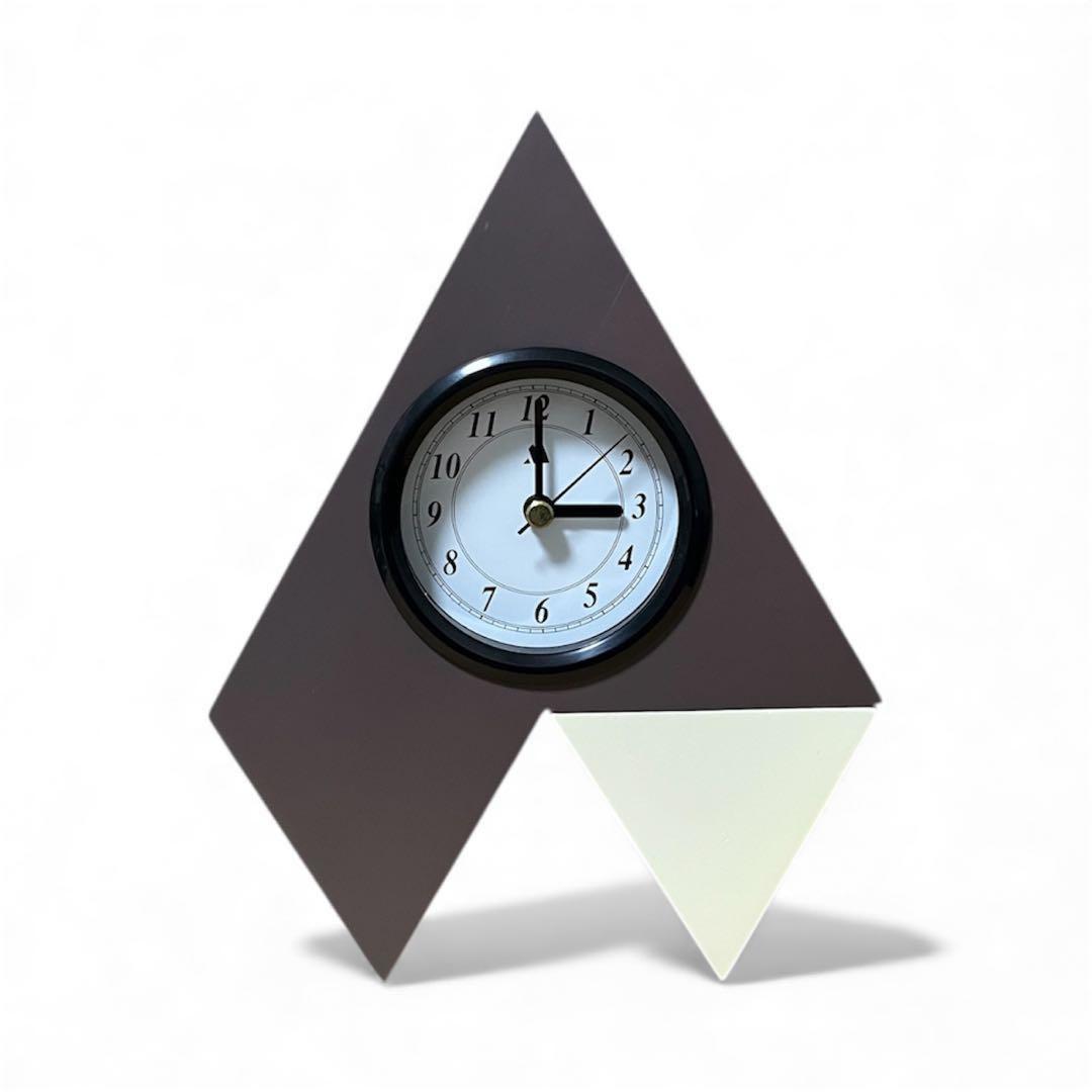 ★稀少 80s スペースエイジ ポストモダン ミッドセンチュリー 変形置時計