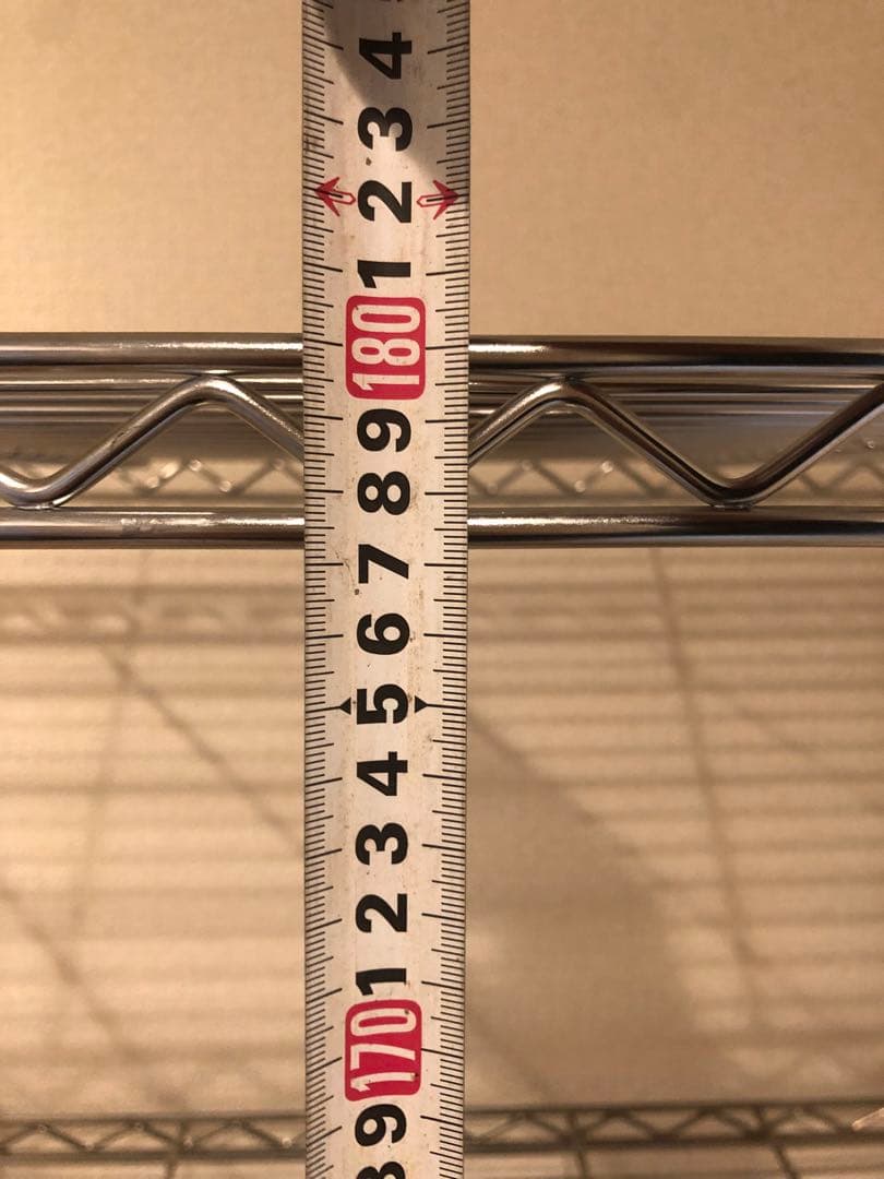 お値引終了‼️‼️⑤5段スチールラック シルバー 約180cm