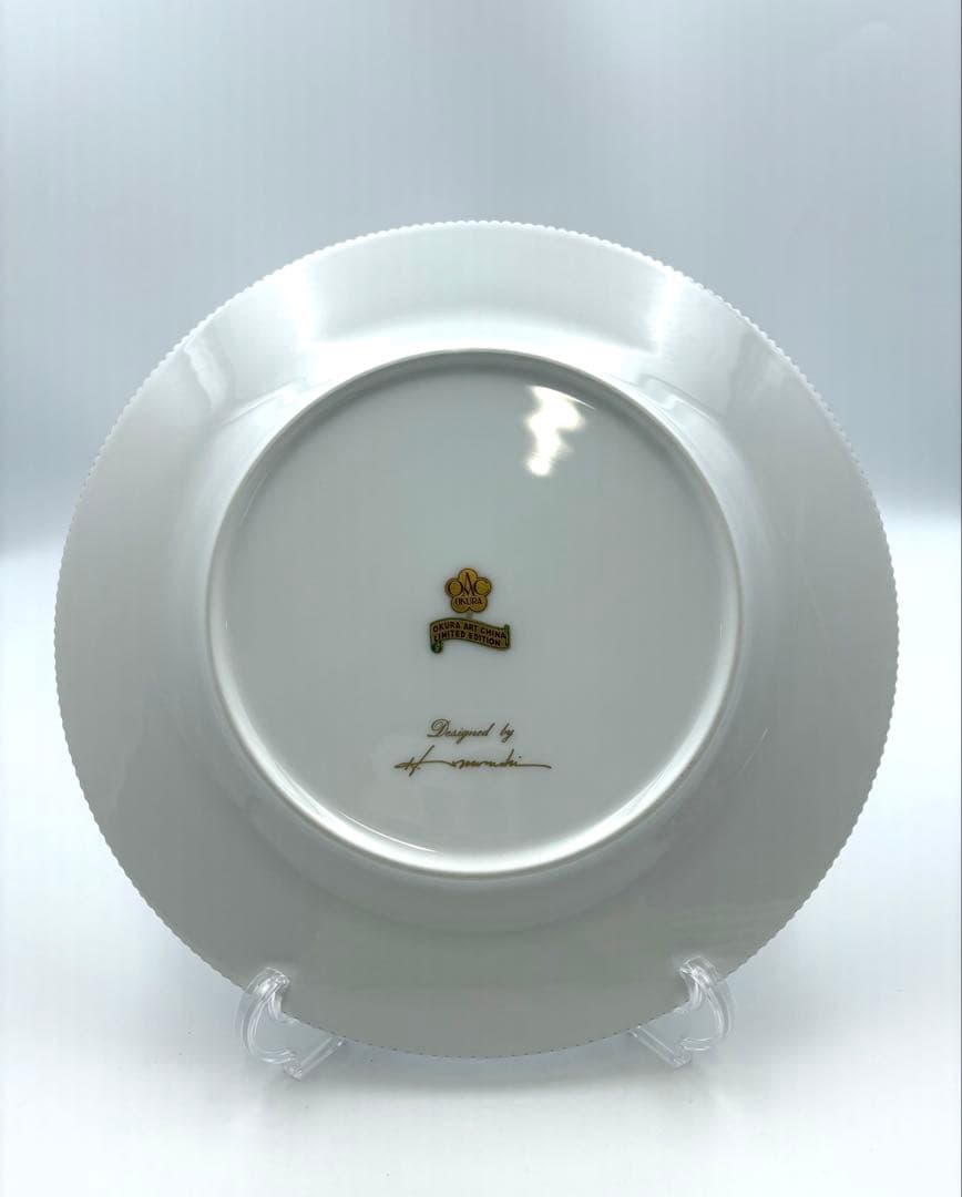 未使用保管品　大倉陶園　百木春夫　団栗のバラード　プレート　絵替りセット　箱付