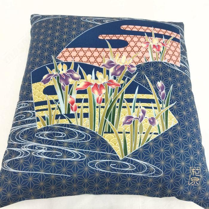 カバー付き座布団５枚セット 工場直販価格 銘仙判サイズ 55×59㎝ 綿わた使用