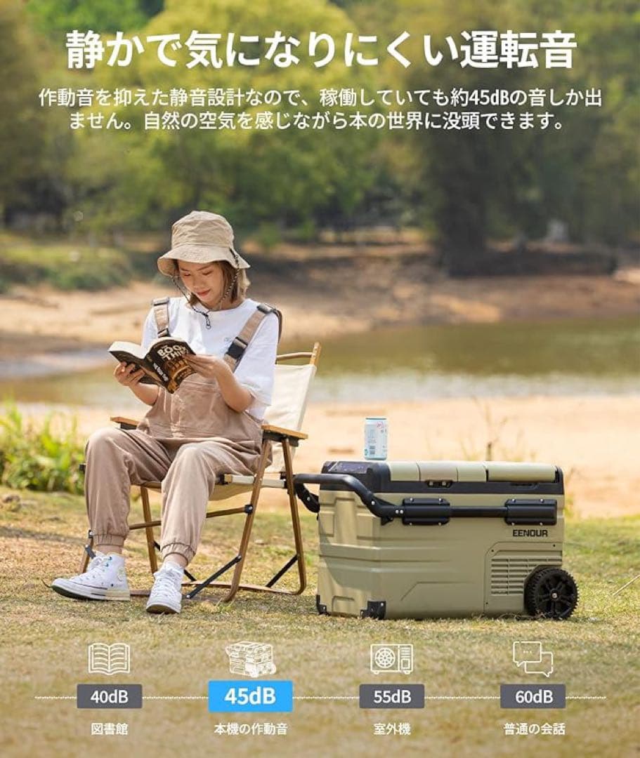 ❤️1品限り❤️EENOUR 車載冷蔵庫 TAW35 35L バッテリー付き