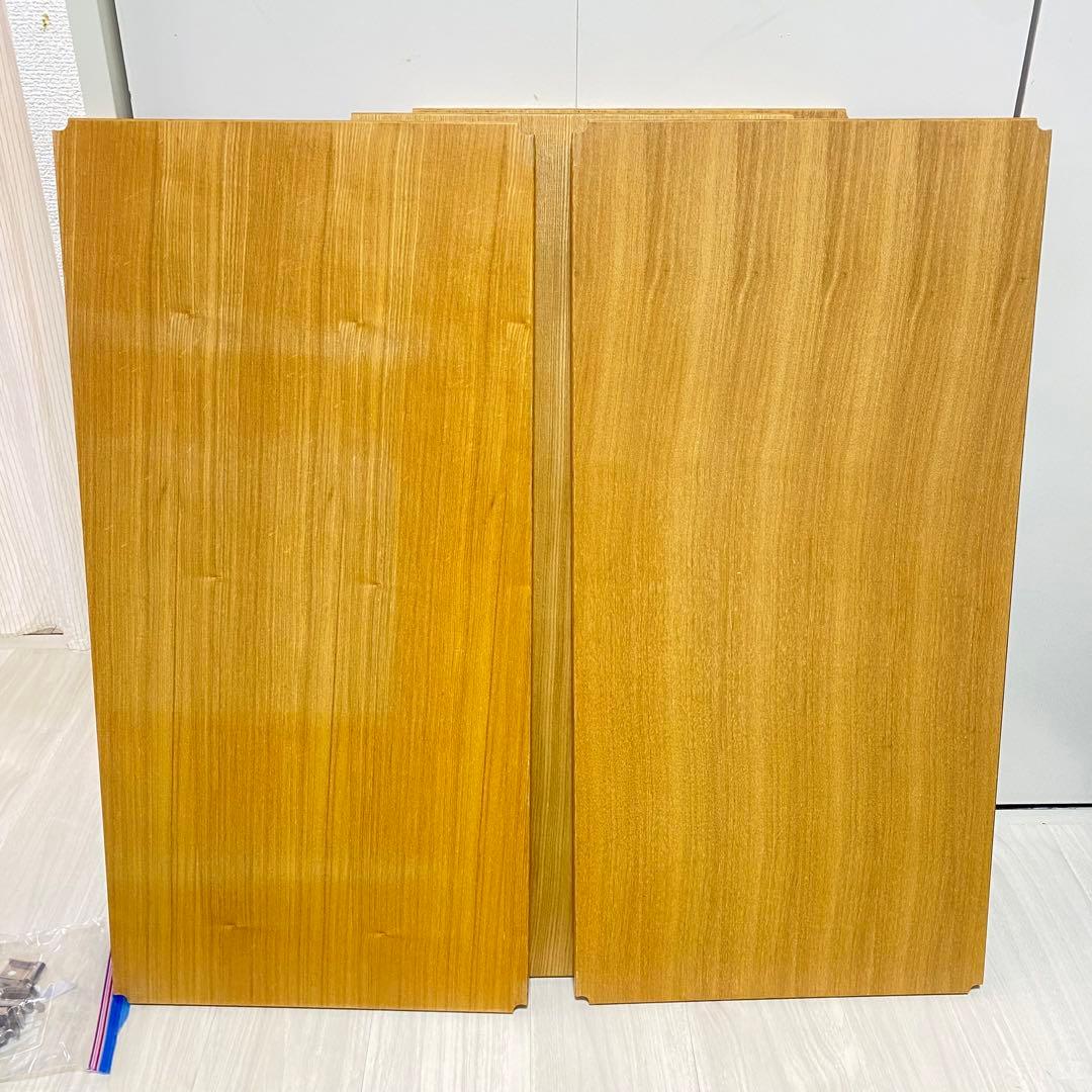 ②5枚セット　無印良品　ステンレスユニットシェルフ　追加棚板