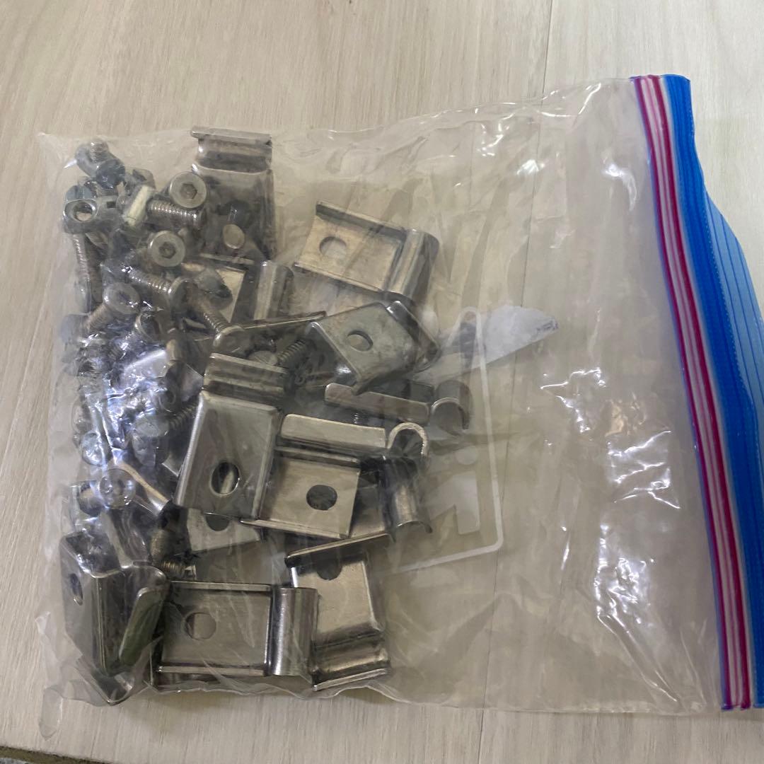 ②5枚セット　無印良品　ステンレスユニットシェルフ　追加棚板