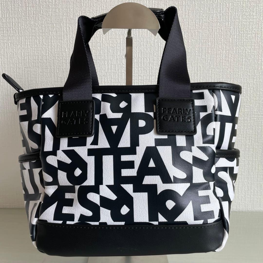 パーリーゲイツ　カートバッグ　2024年モデル　ランダムロゴ柄　内側スマイルロゴ