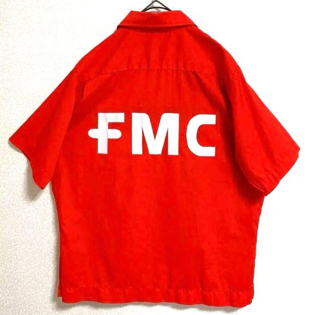 美古着 70s KingLouie　キングルイ　ボーリングシャツ　レッド　Ｌ相当