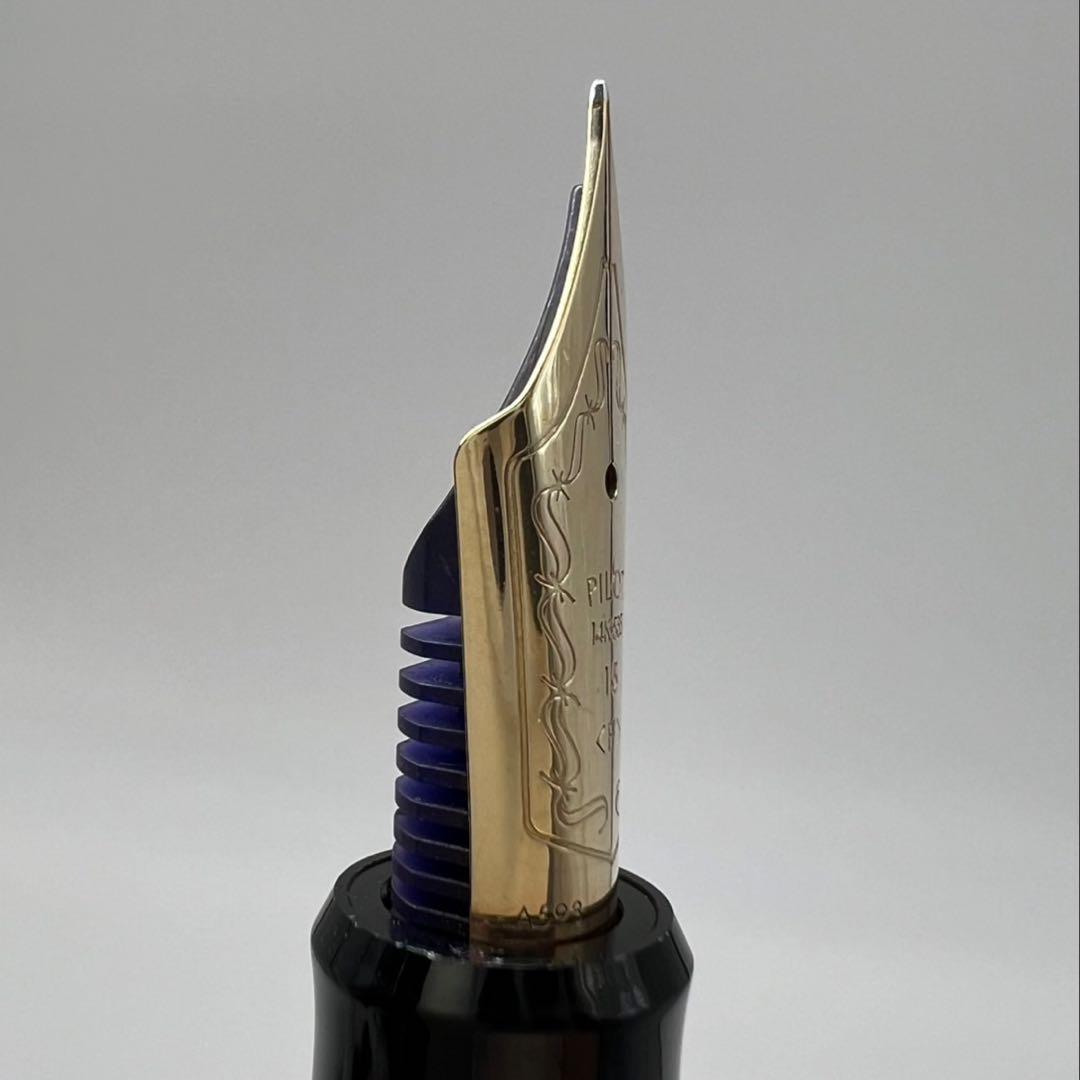 パイロット 万年筆 カスタム743 ブラック 14K F字 動作未確認 3