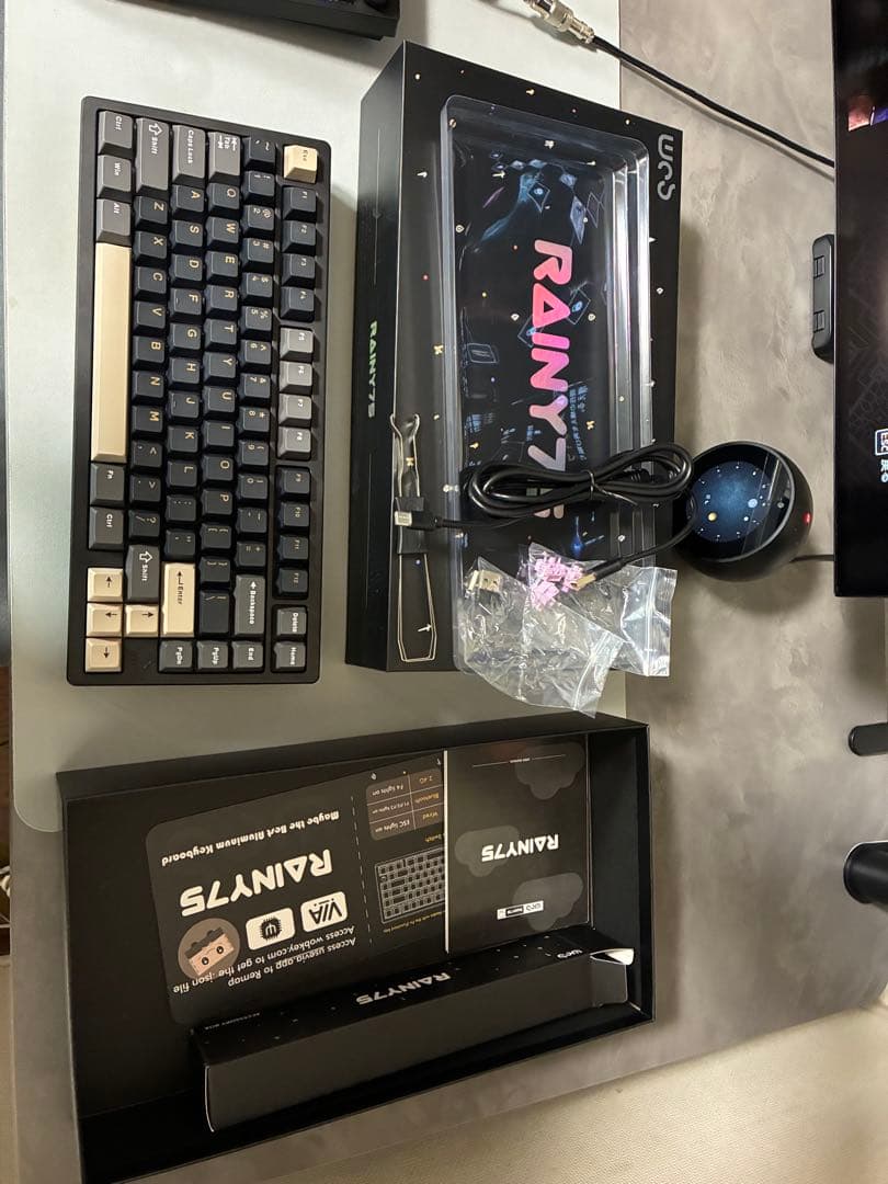 RAINY75 キーボード 本体　最終値下げ済