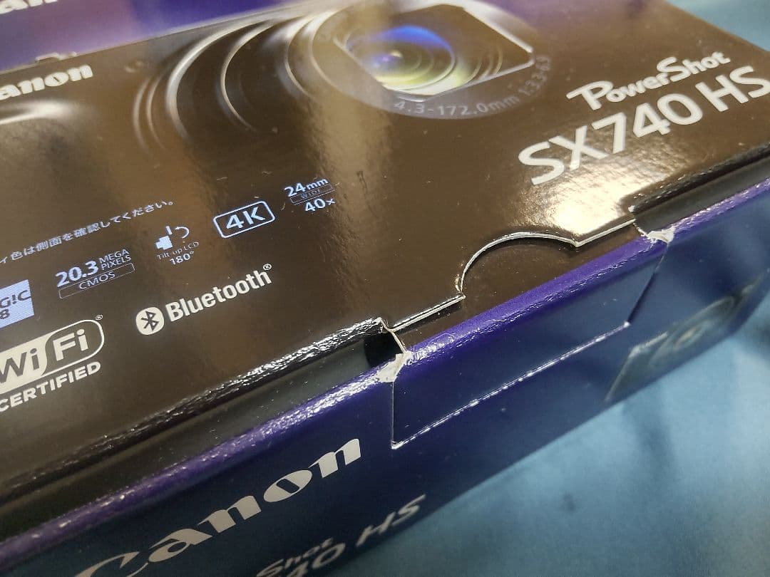 ✩新品/未使用✩ワケアリ品 Canon PowerShot SX740HS BK