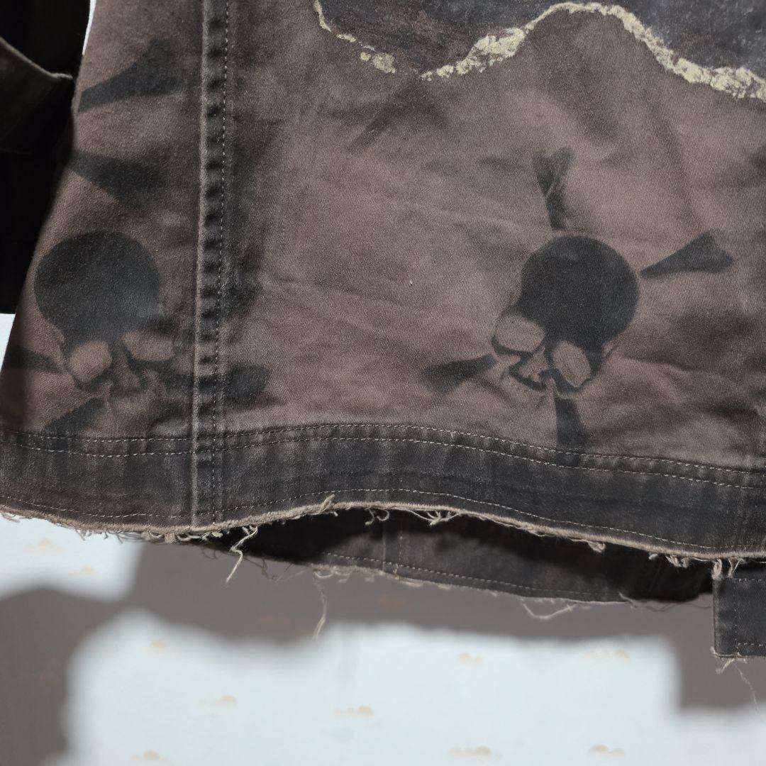 ロエン×エピローグチャント　コラボ　スカルデザイン　　モッズコート　1 S