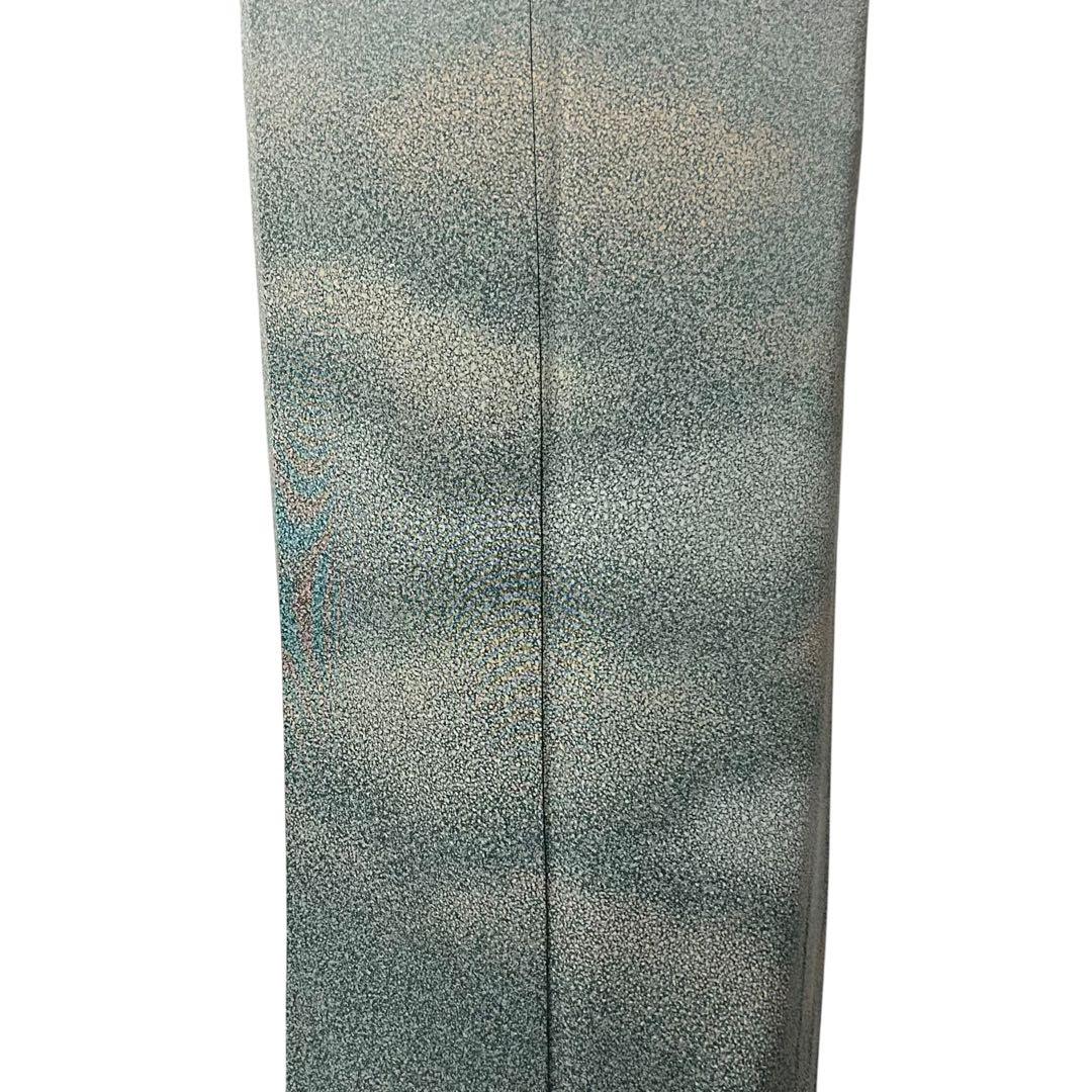 m**様 正絹　訪問着　たたき染め　フルセット　西陣唐織プラチナ箔袋帯　美品