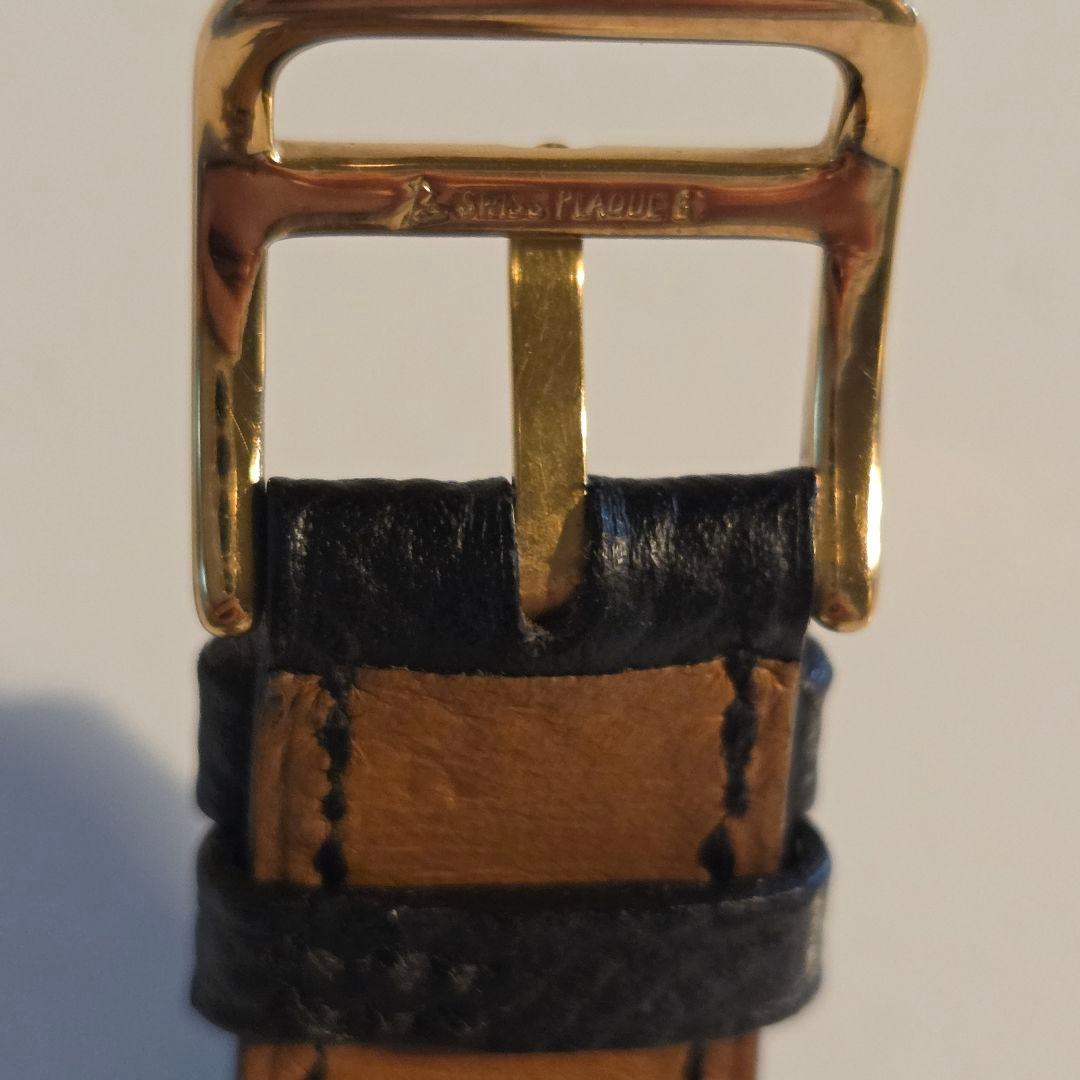 【難あり】HERMES ゴールド ブラック 時計 HHP 201　　ジャンク品