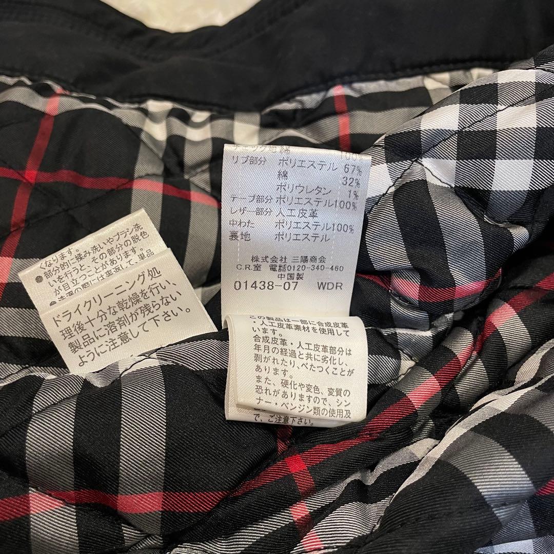 BURBERRY ブラックレーベル モッズコート たぬきファー ブラック