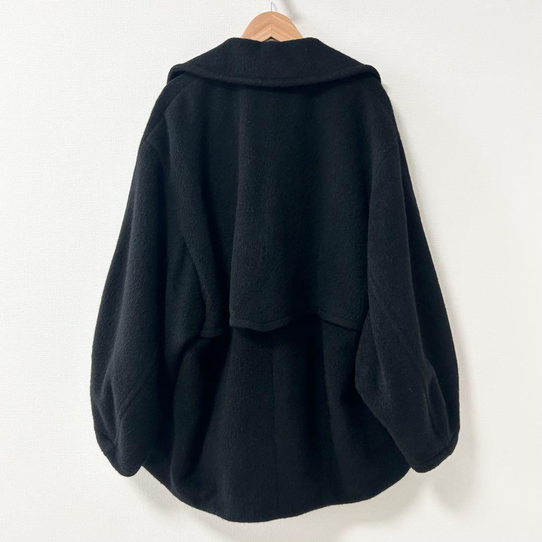 2024AW✨イエナ モヘヤミックスシャギーショートコート ブラック　36