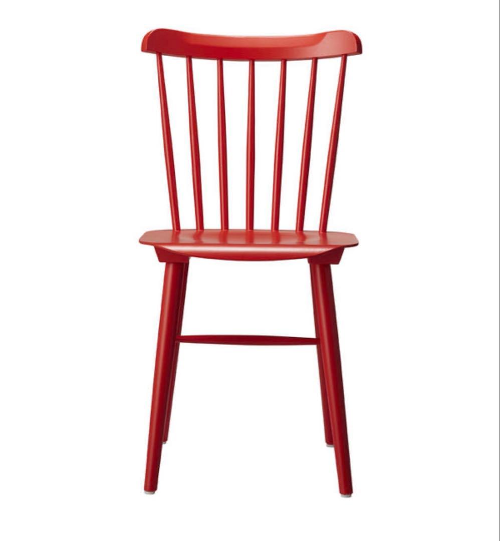 ⑤Oliver　ダイニングチェア　ウィンザーチェア　希少レッド まとめ買いOK✨