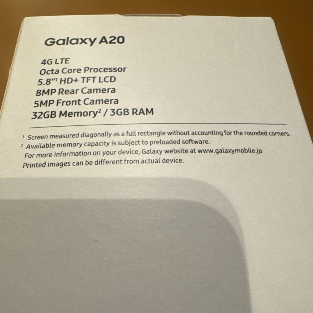 新品 docomo Galaxy A20 SC-02M 本体