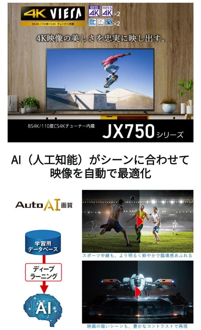 【4Kチューナー内蔵／無線LAN内蔵】Panasonic　40型液晶テレビ