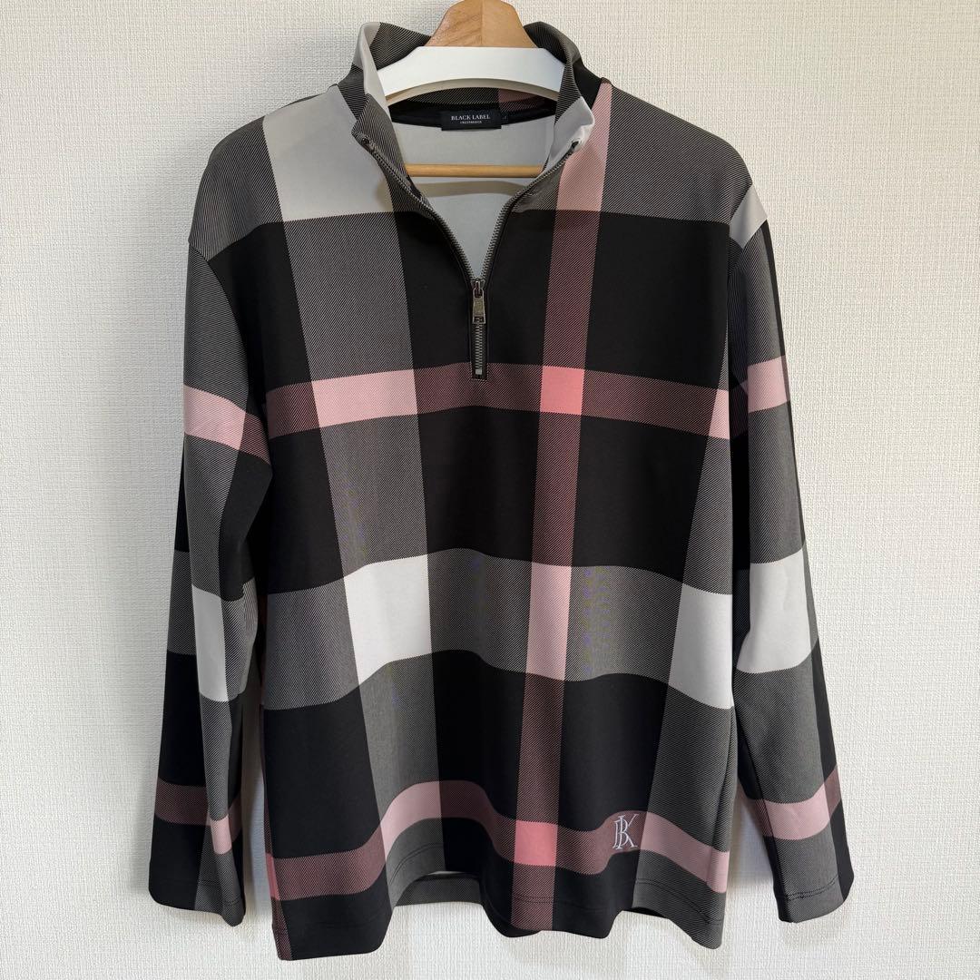 美品 BLACK LABEL CRESTBRIDGE ハーフジップ トレーナー