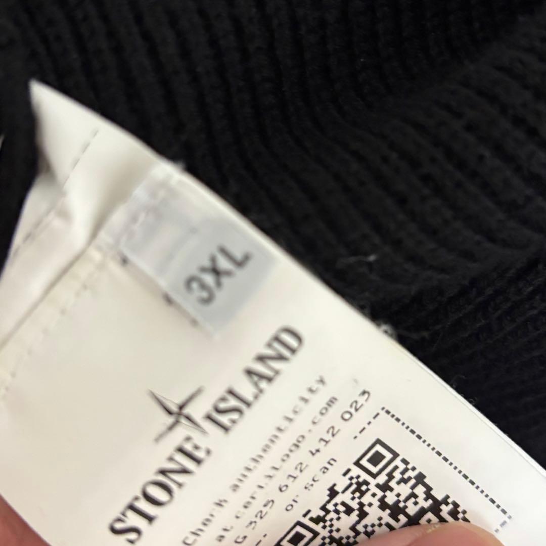 IO着用　STONE  ブラックニット 3XL