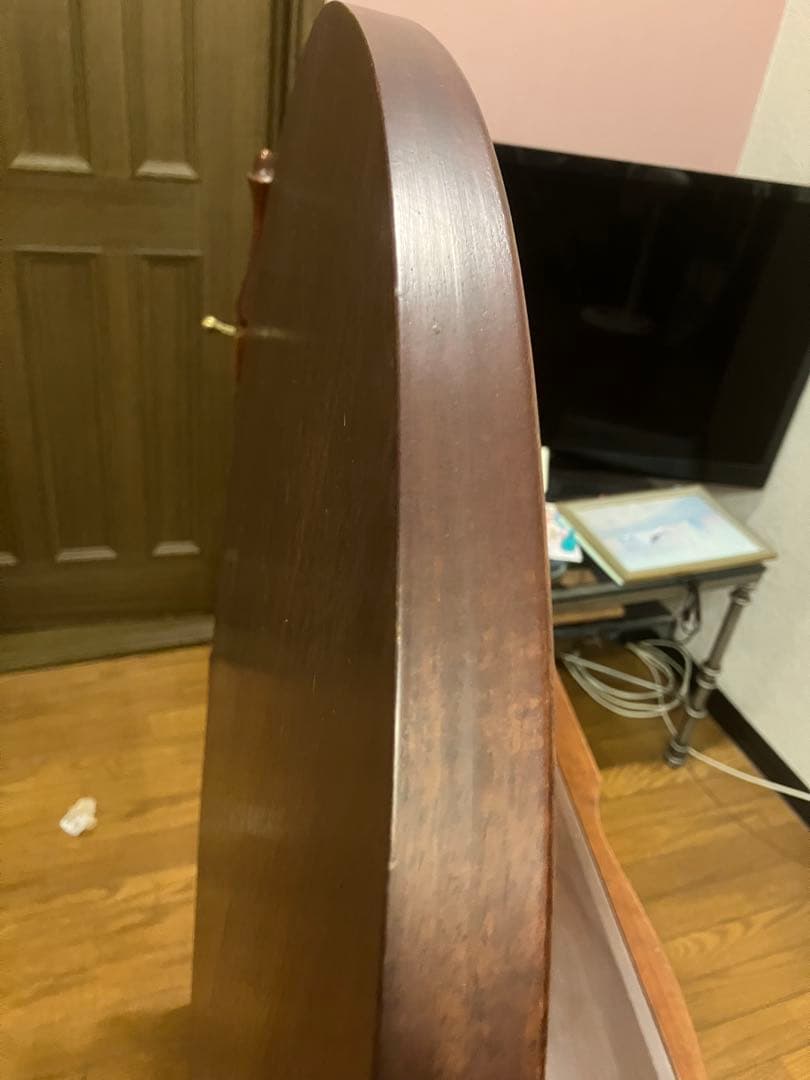 ビンテージ木製ブラウンドレッサー 鏡ミエミラー