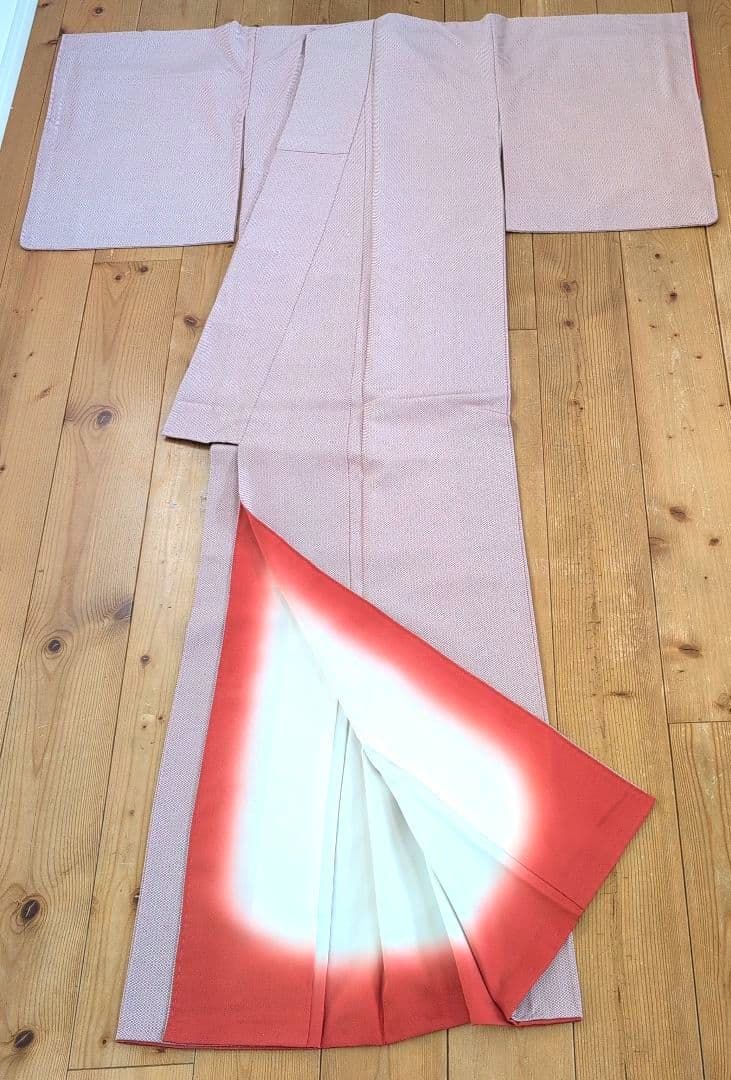 【専用】正絹小紋　袷【幾何学柄】着物/帯/帯揚/帯締/雪駄/襦袢/男性着物