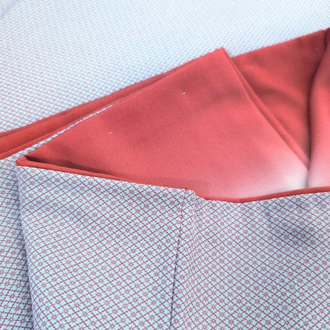 【専用】正絹小紋　袷【幾何学柄】着物/帯/帯揚/帯締/雪駄/襦袢/男性着物