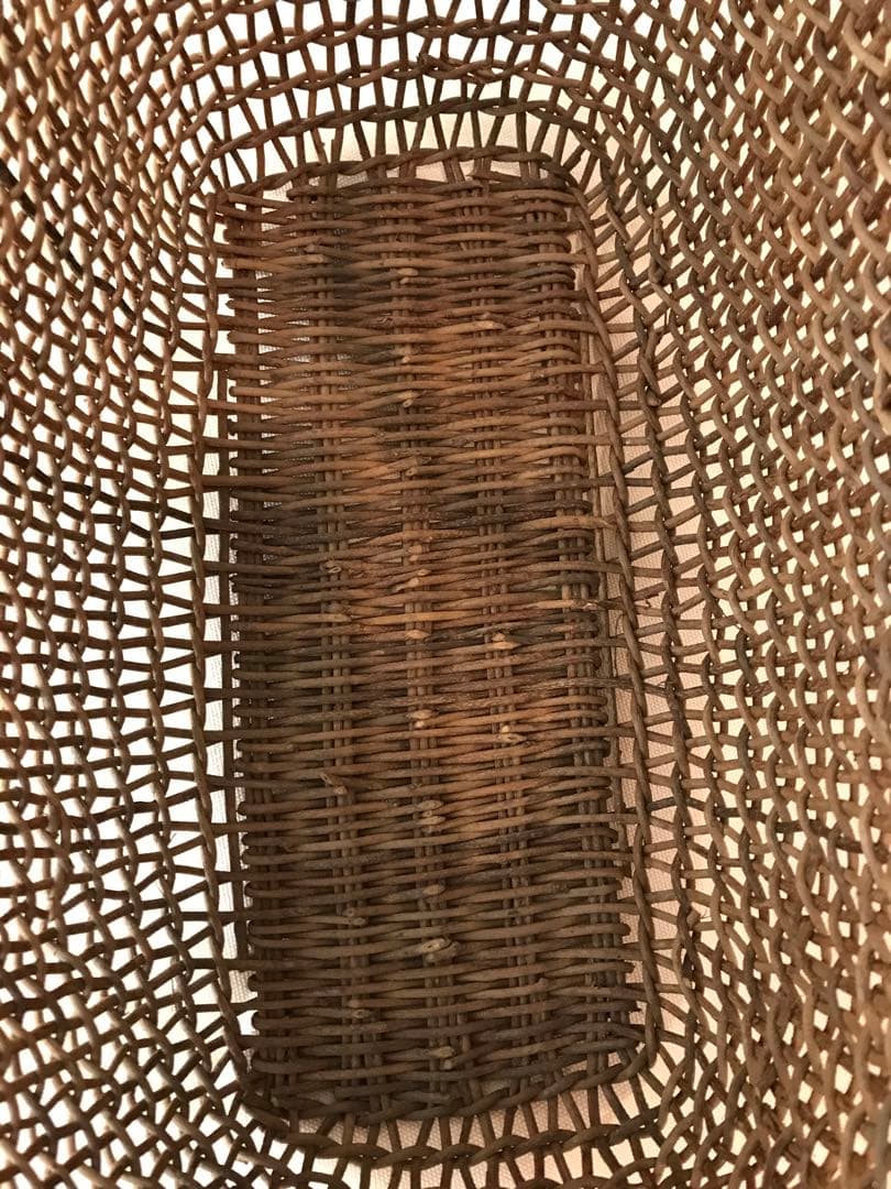 あけび　かご　バッグ　こだし編み